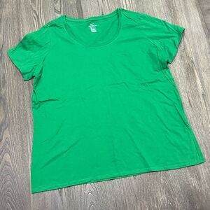 NWOT Nike Basic Tee Athletic Cut Short Sleeve Crewneck Pullover Cotton Green XXL